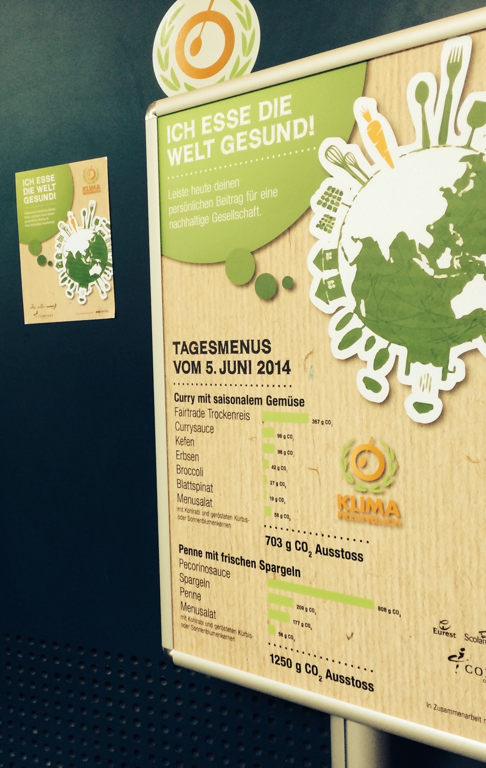 CO2 Wert der Menus co2 wert der menus